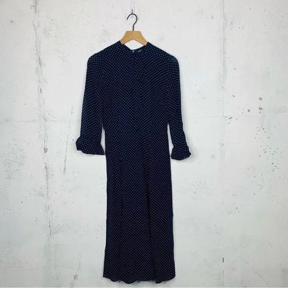 Reformation | Dresses | Reformation Navy Blue Polkadot Castel Long Sleeve Bell Sleeve Dress Size 4 | Poshmark Reformation | Dresses | Reformation Navy Blue Polkadot Castel Long Sleeve Bell Sleeve Dress Size 4 | Poshmark